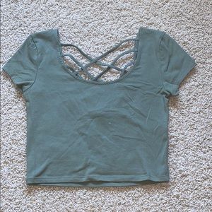 Green Crop Top